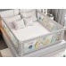 Барьер для кроватки 180 см защитит малыша от падения с кроватки.